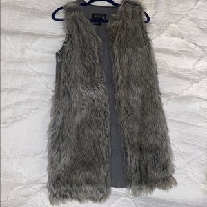 Faux fur vest